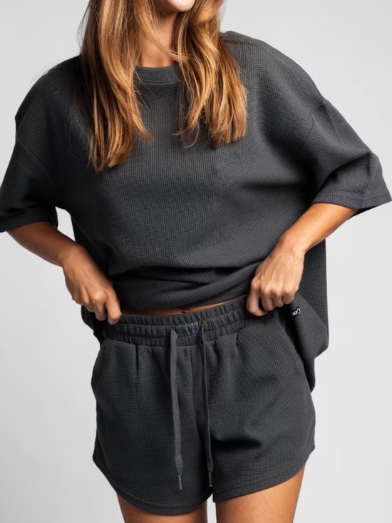 Comfrt Other - Comfrt Waffle Short Sleeve Lounge Set